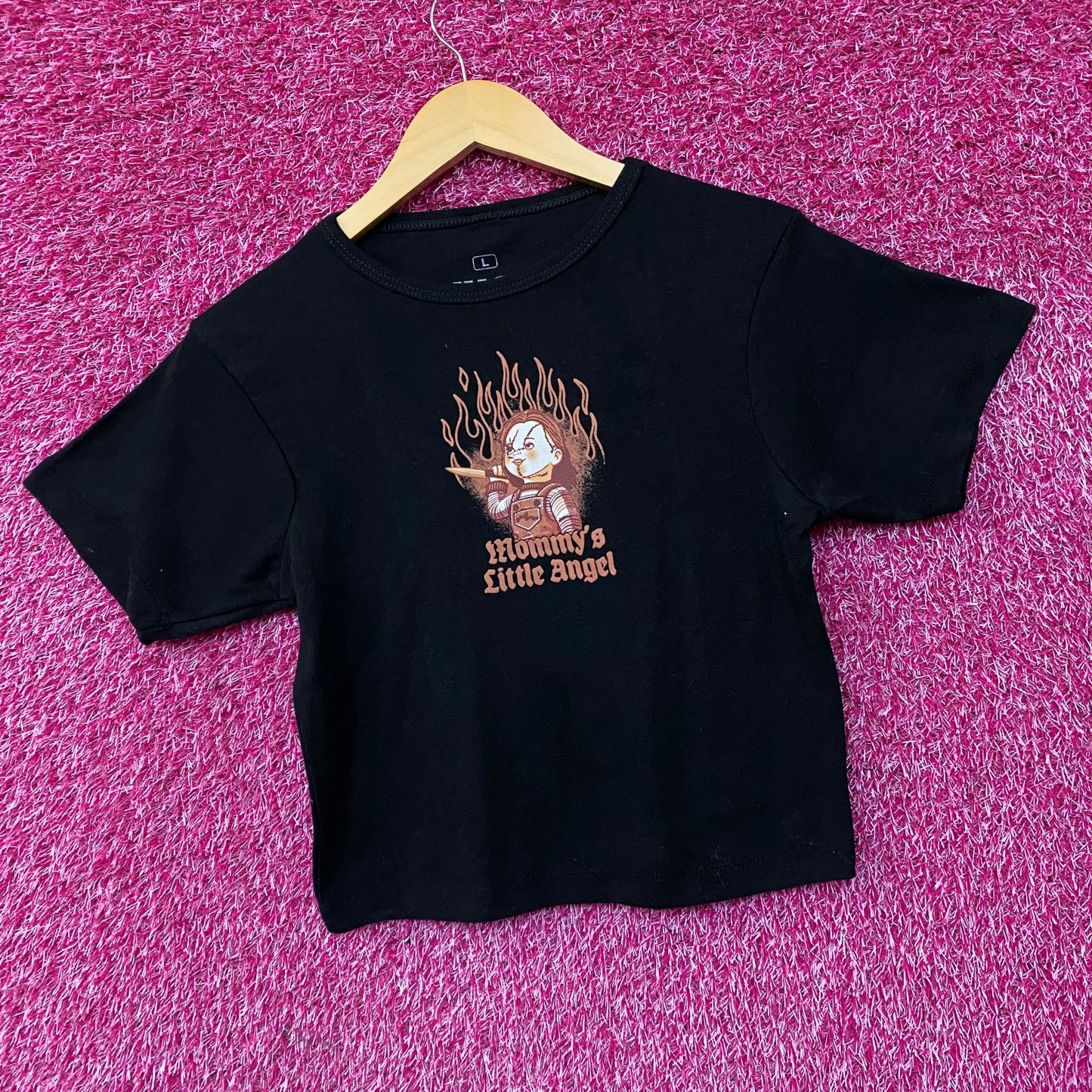 Chucky Child's Play Mommy's Little Angel Girls Baby T-Shirt Large
