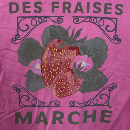 Junk Food Des Fraises Marché Cute Graphic T-Shirt Small