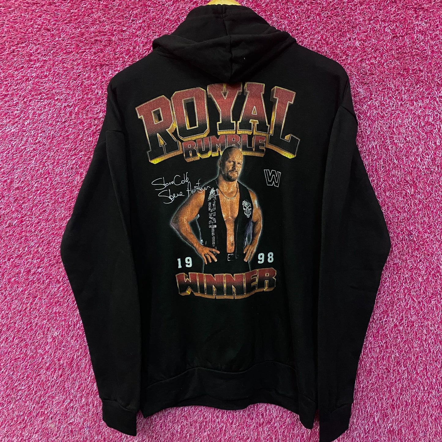 Stone Cold Steve Austin Royal Rumble Hoodie size Medium