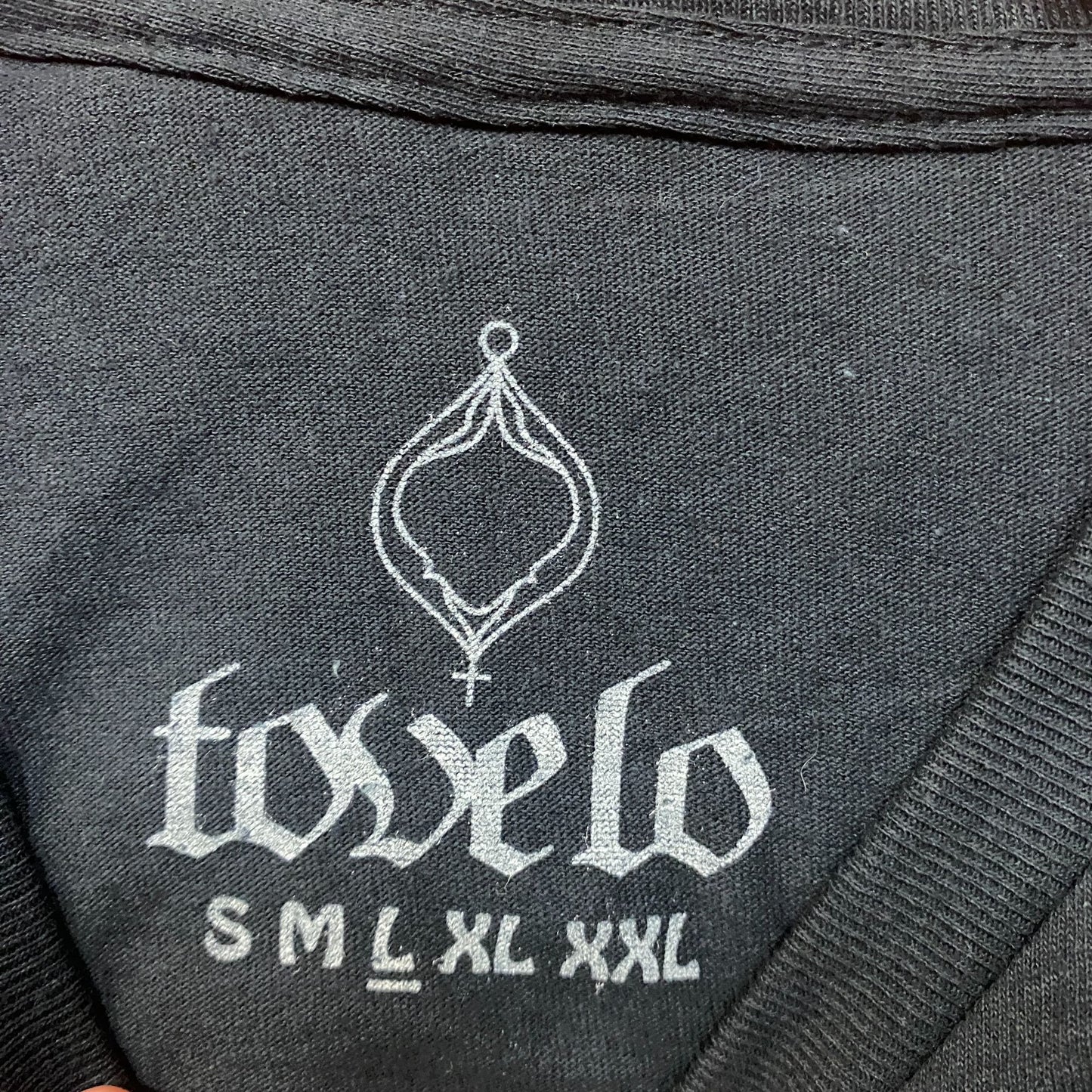 Tove Lo Attention Pink Lettering Black T-Shirt Large