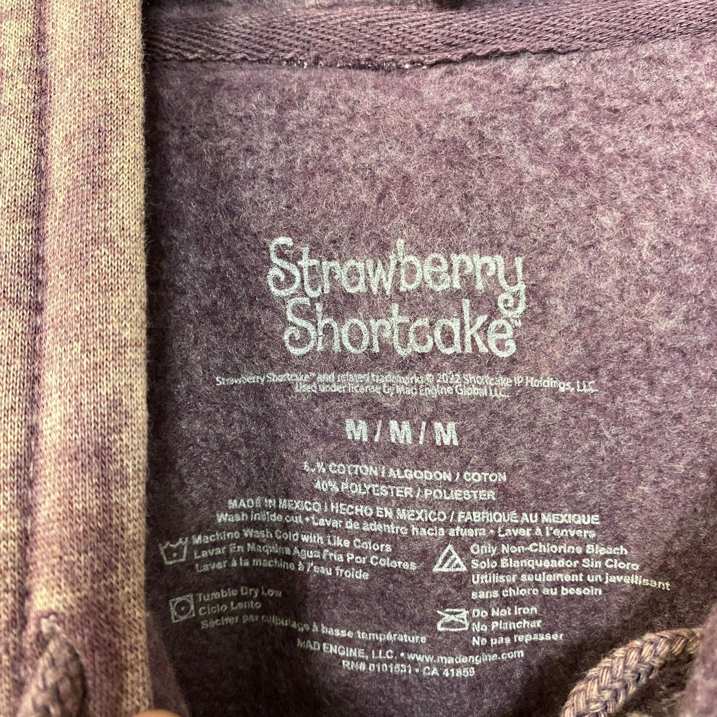 Strawberry Shortcake Life is Sweet Hoodie Medium
