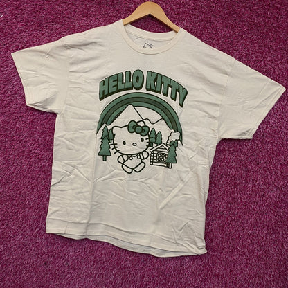 Sanrio Hello Kitty Outdoors Cute Graphic T-Shirt Large