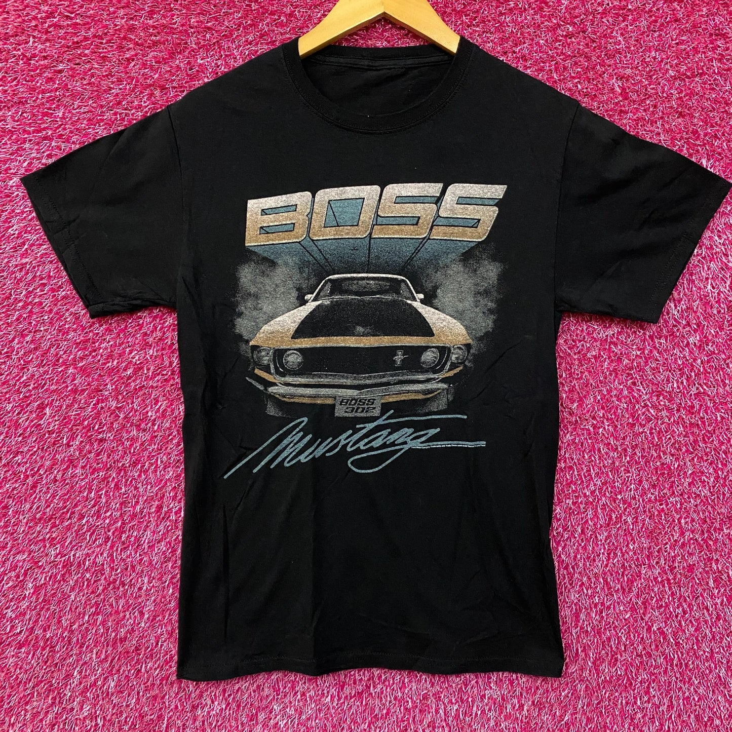 Mustang Boss 302 Muscle Car Classic T-Shirt Small