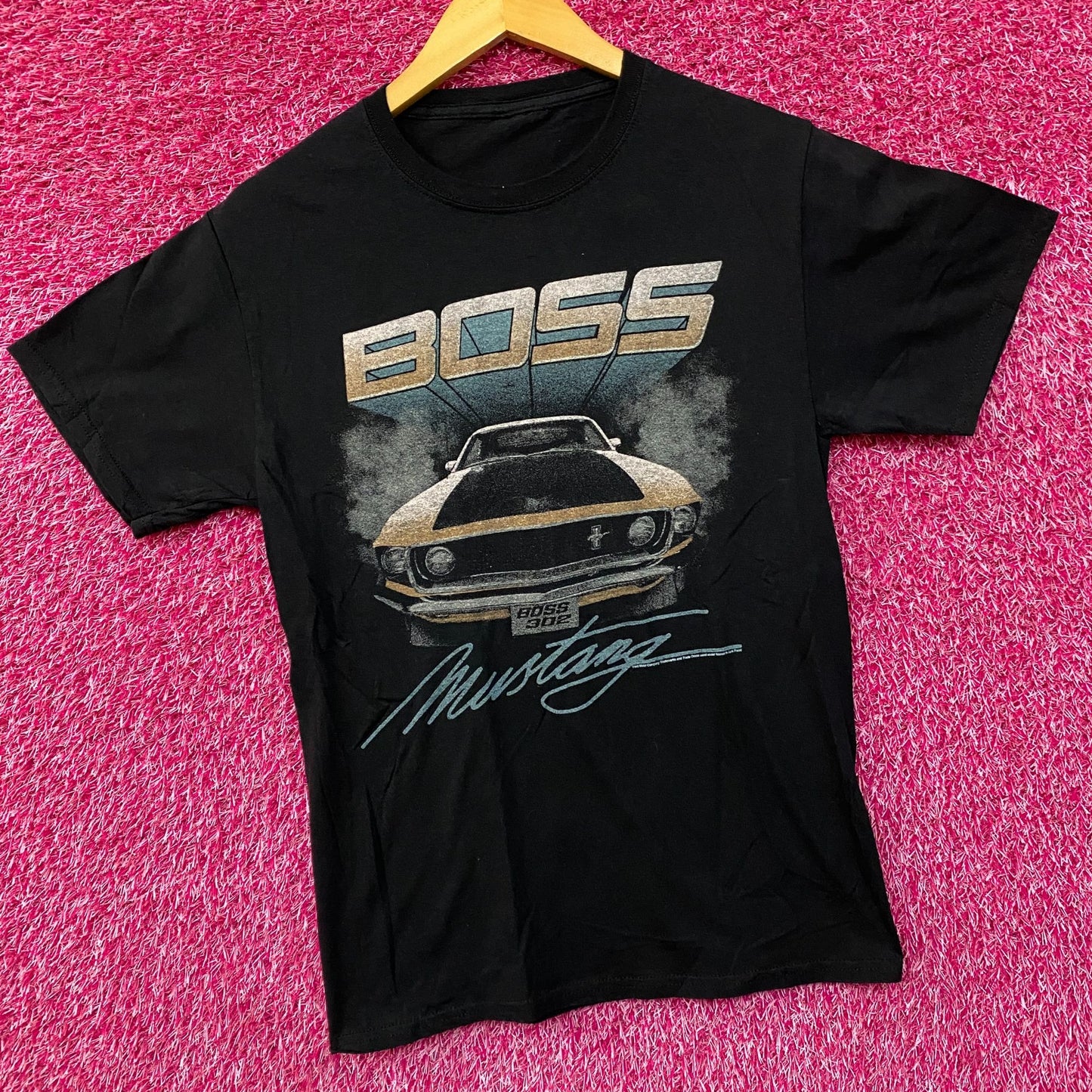 Mustang Boss 302 Muscle Car Classic T-Shirt Small