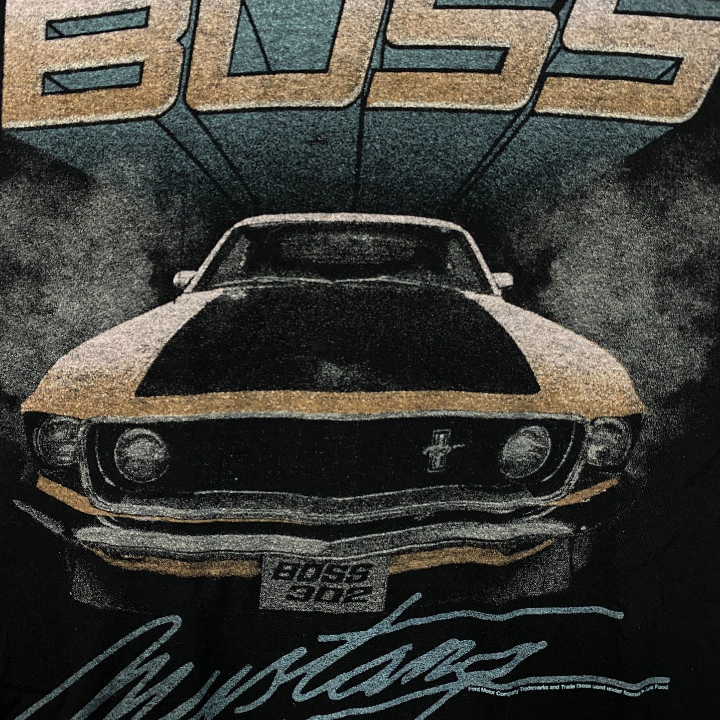 Mustang Boss 302 Muscle Car Classic T-Shirt Small