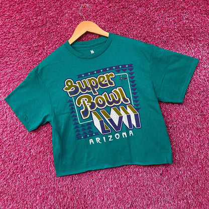 Super Bowl LVII Arizona Battle in the Desert Crop Shirt Medium