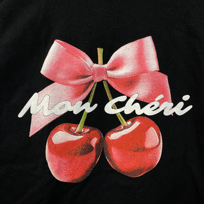 Junk Food Clothing Mon Cheri Vintage Style Graphic Crop Tee XL