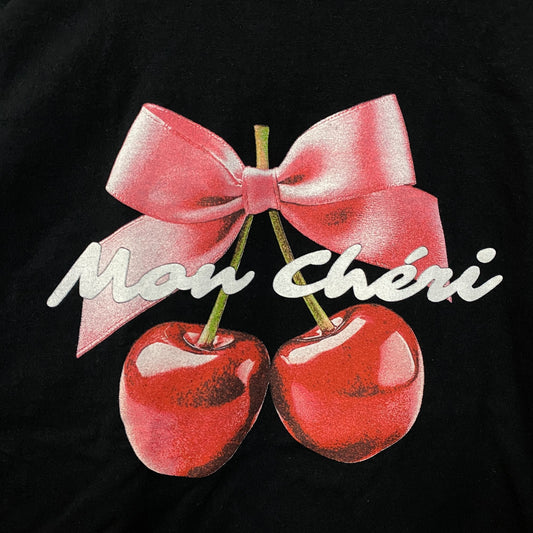Junk Food Clothing Mon Cheri Vintage Style Graphic Crop Tee XL