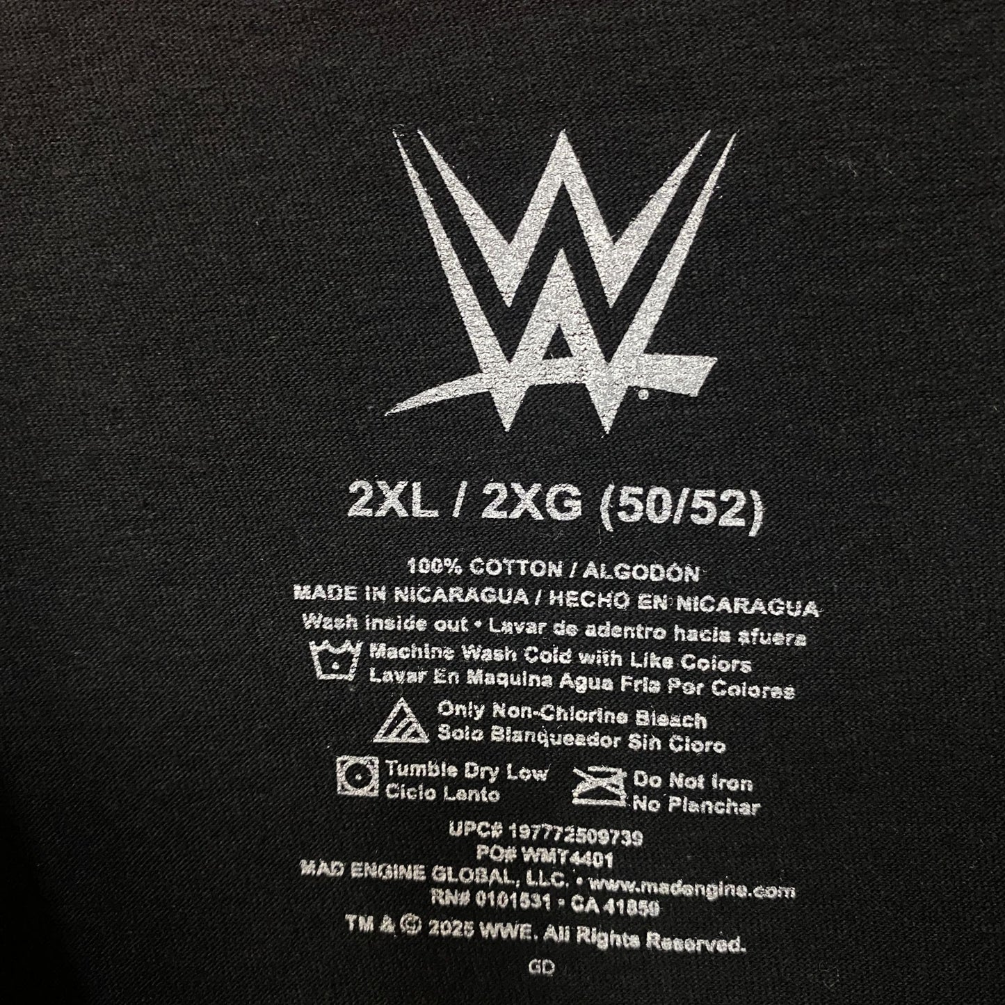 WWE "Stone Cold" Steve Austin 3:16 Graphic T-Shirt 2XL
