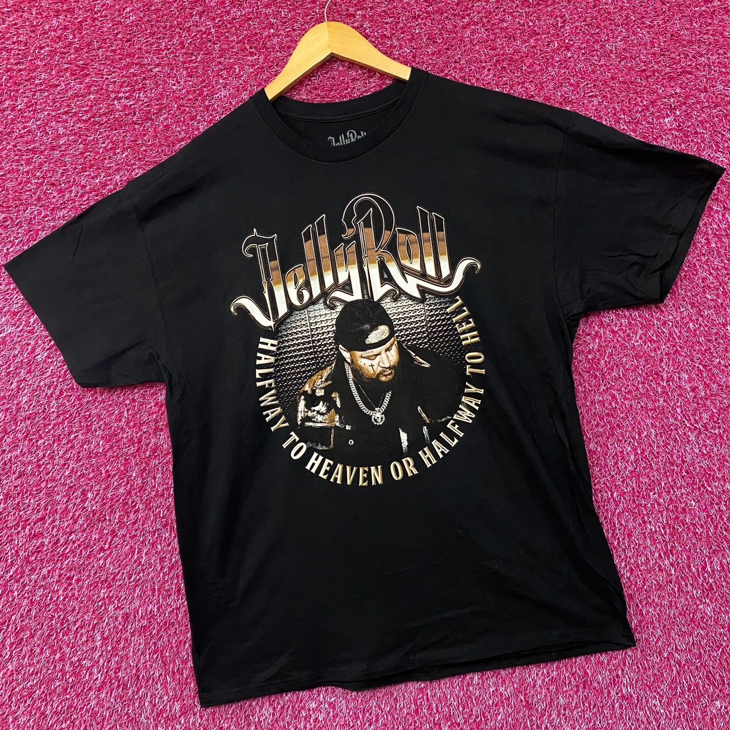 Jelly Roll Halfway To Hell Whitsitt Chapel Album T-Shirt  XL