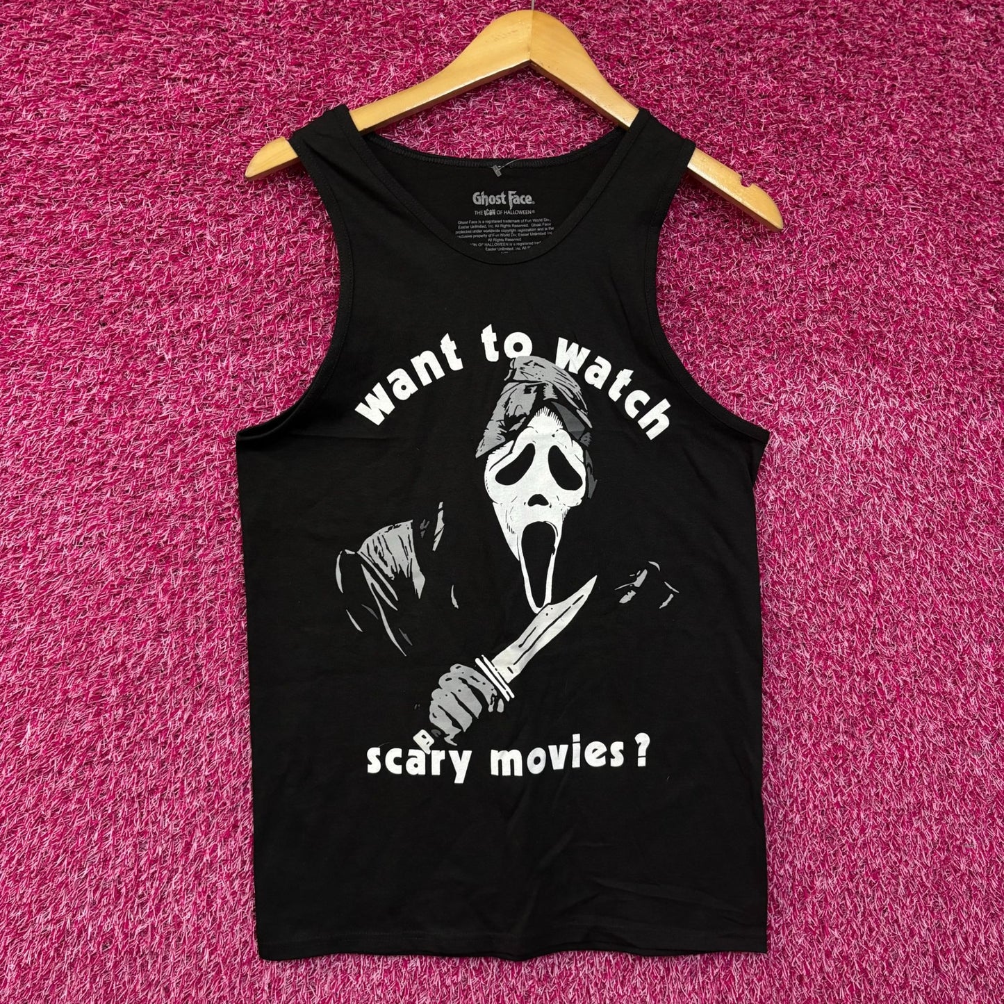 Scream Watch Movies Horror Graphic Design Tank Top Small