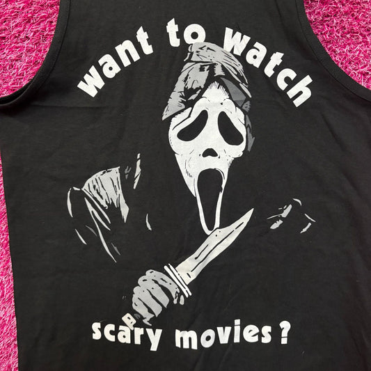 Scream Watch Movies Horror Graphic Design Tank Top Small