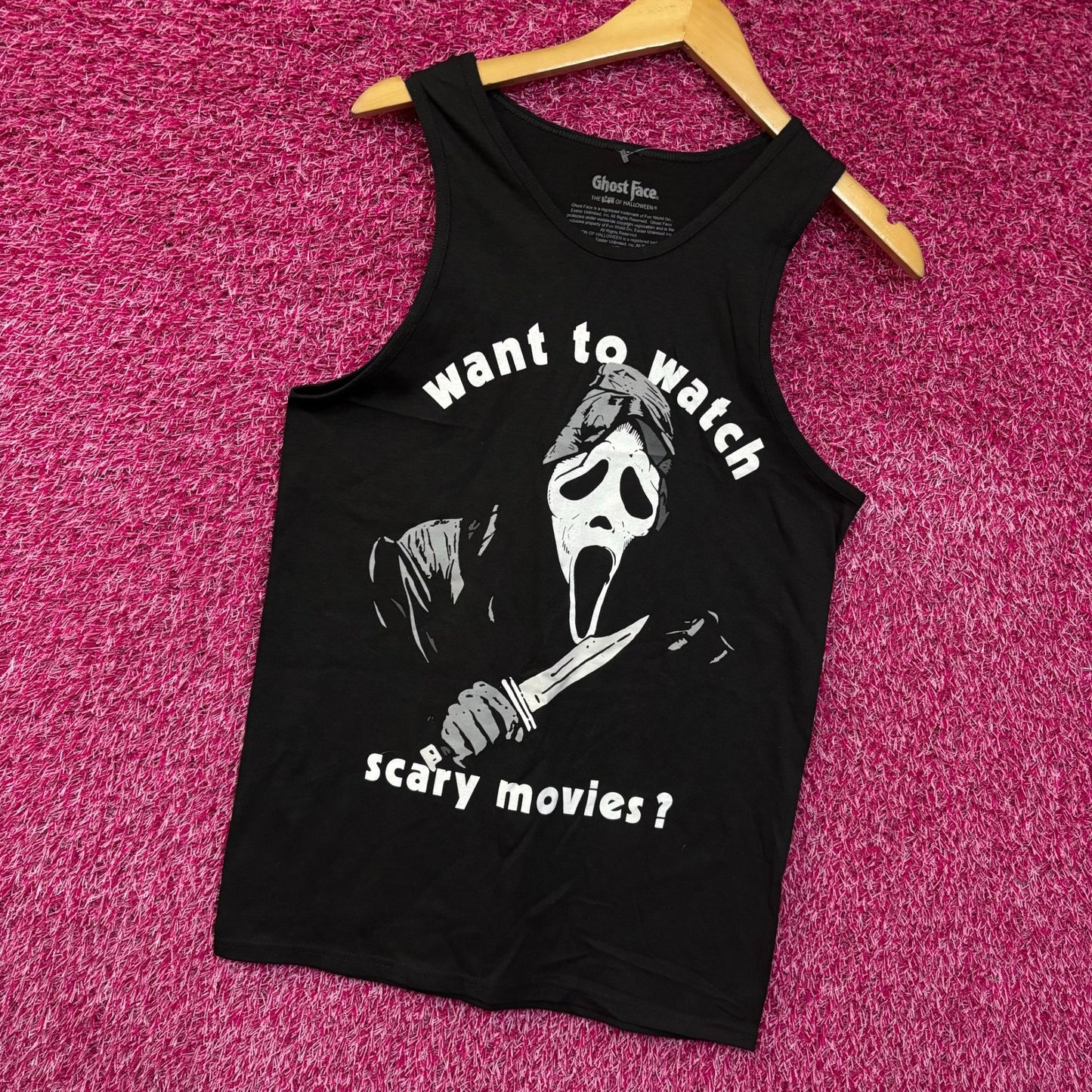 Scream Watch Movies Horror Graphic Design Tank Top Small