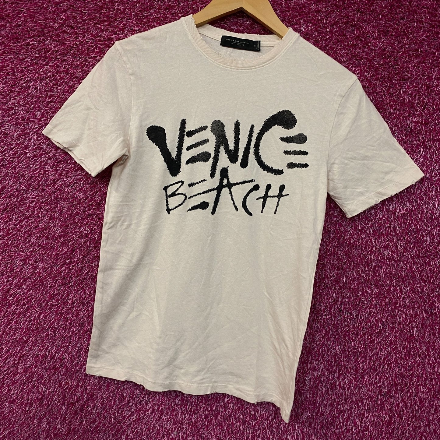 Junk Food Clothing "Venice Beach" Vintage Style Women's Graphic Tee XS