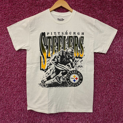 Junk Food Clothing NFL Pittsburgh Steelers Rushing Flea Market T-Shirt Small