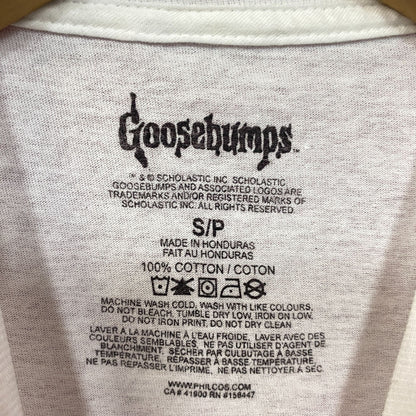 Goosebumps RL Stine Horror Series Cover Art Collage Tee Small