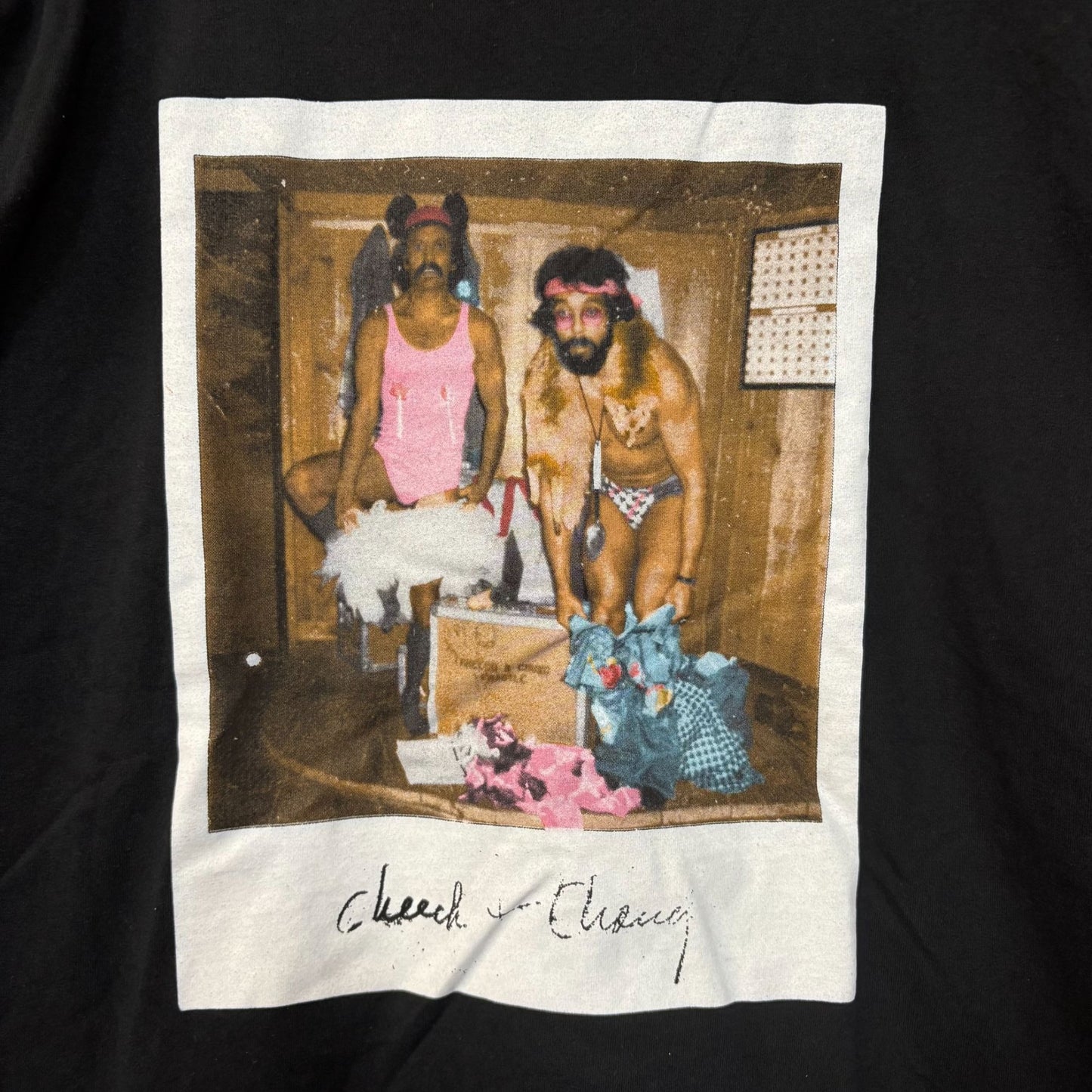 Cheech & Chong 90's Era Photo Print Long Sleeve T-Shirt Small