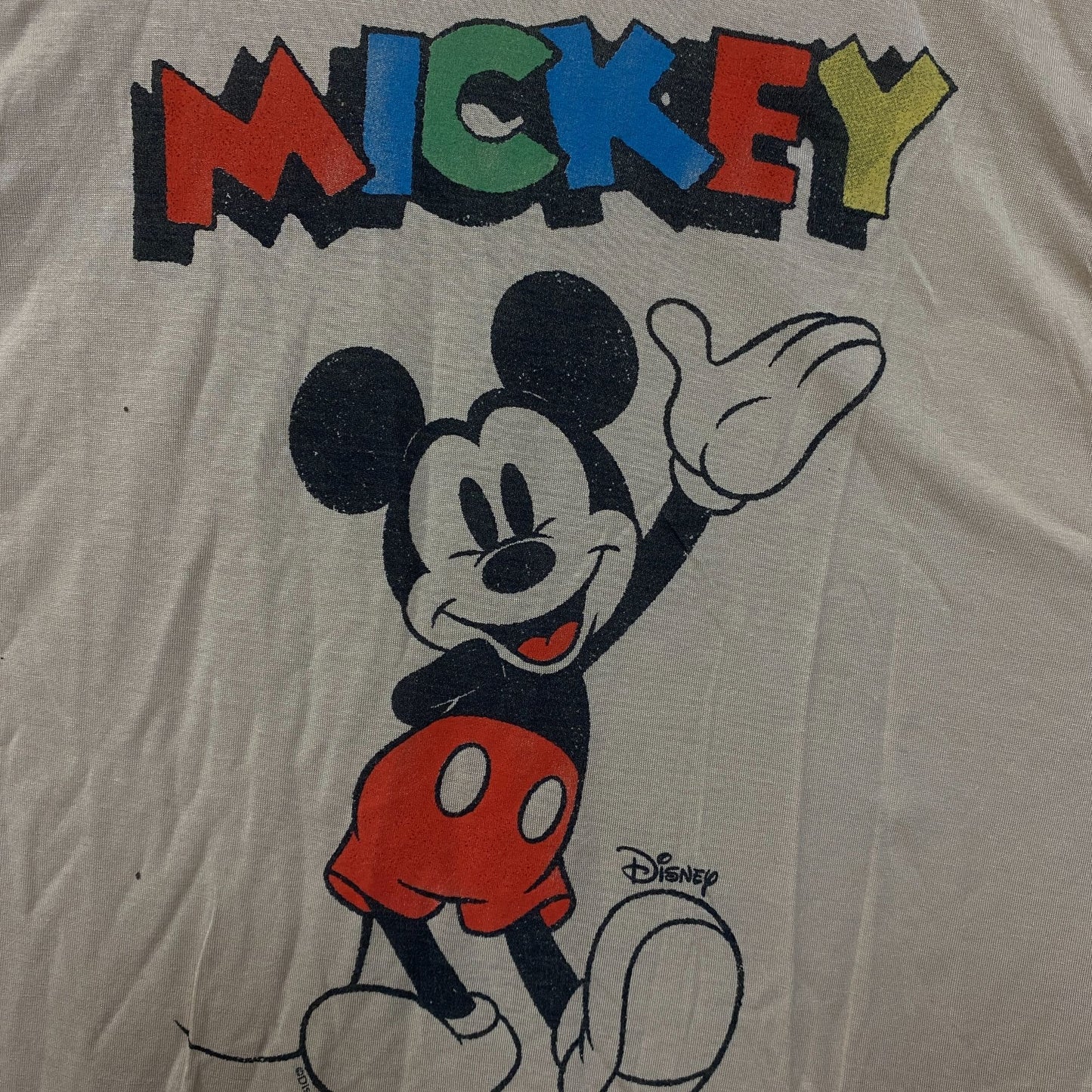 Junk Food Clothing X Disney Waving Mickey Vintage Tissue Tank XS