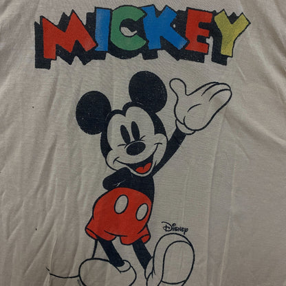 Junk Food Clothing X Disney Waving Mickey Vintage Tissue Tank XS