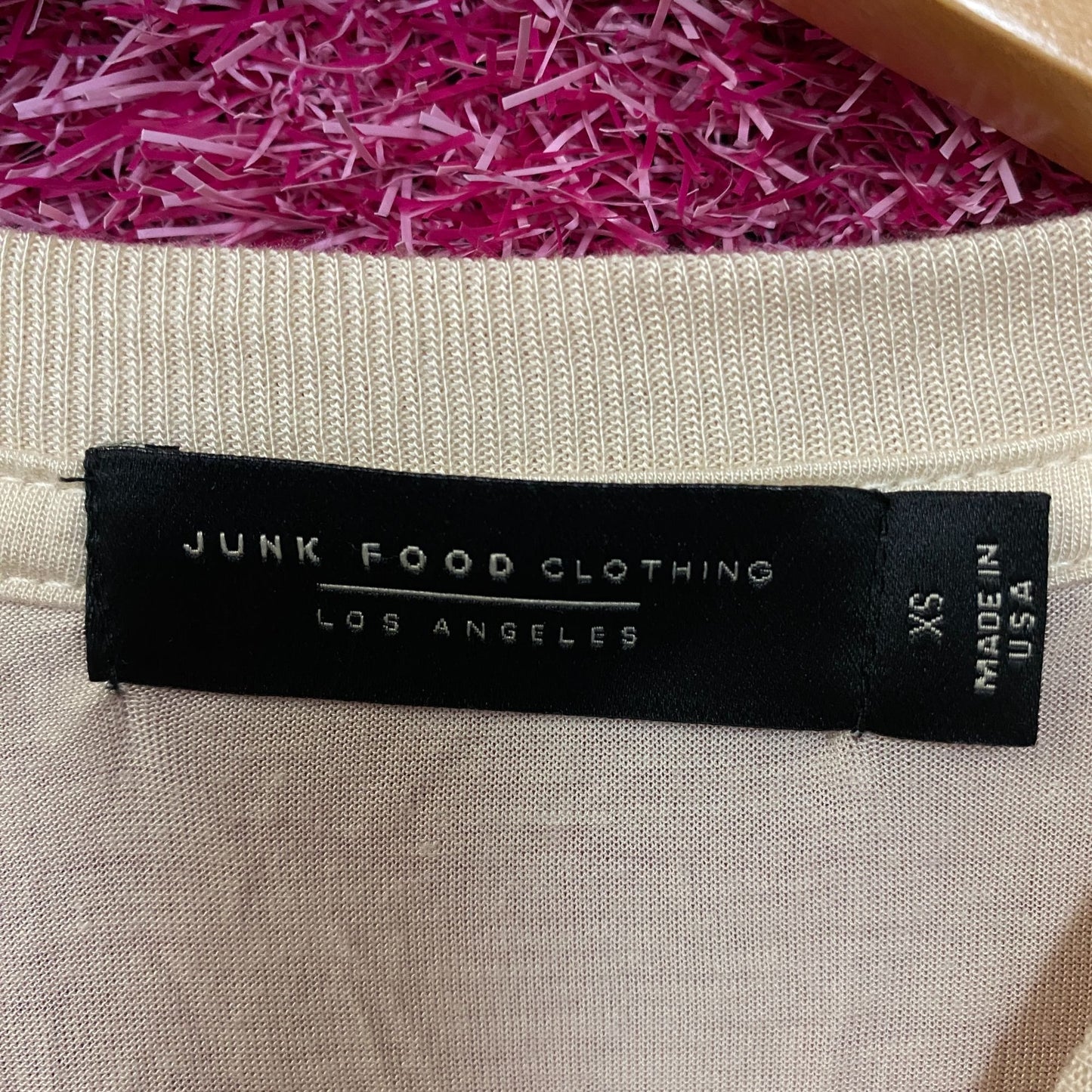 Junk Food Clothing X Disney Waving Mickey Vintage Tissue Tank XS