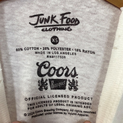 Junk Food Clothing Coors Banquet Cowboy Vintage Style Graphic Women's Tee XS