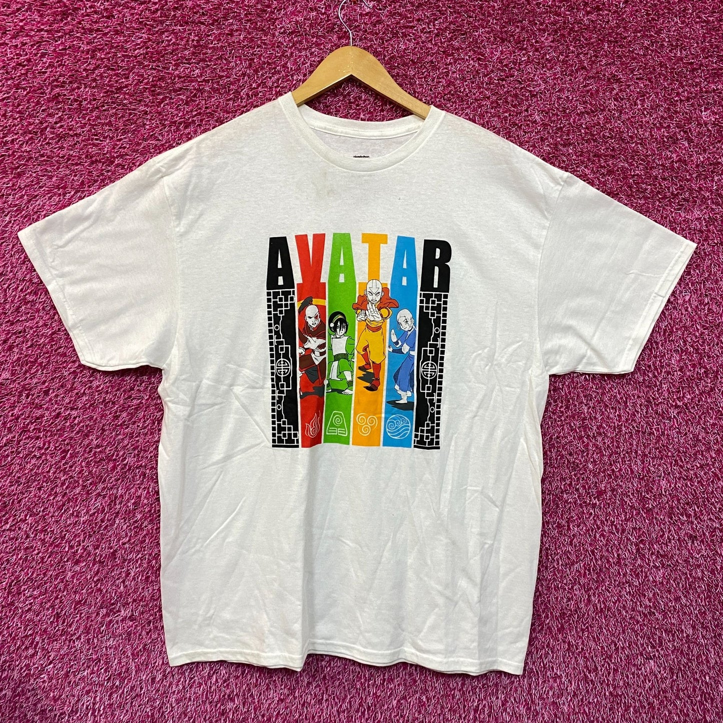 Avatar The Last Airbender Anime White Tshirt size Extra Large