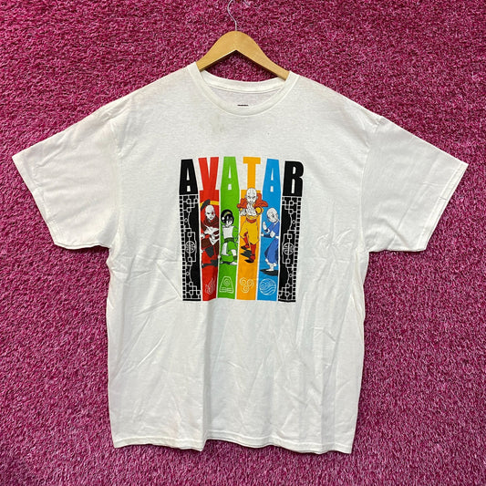 Avatar The Last Airbender Anime White Tshirt size Extra Large