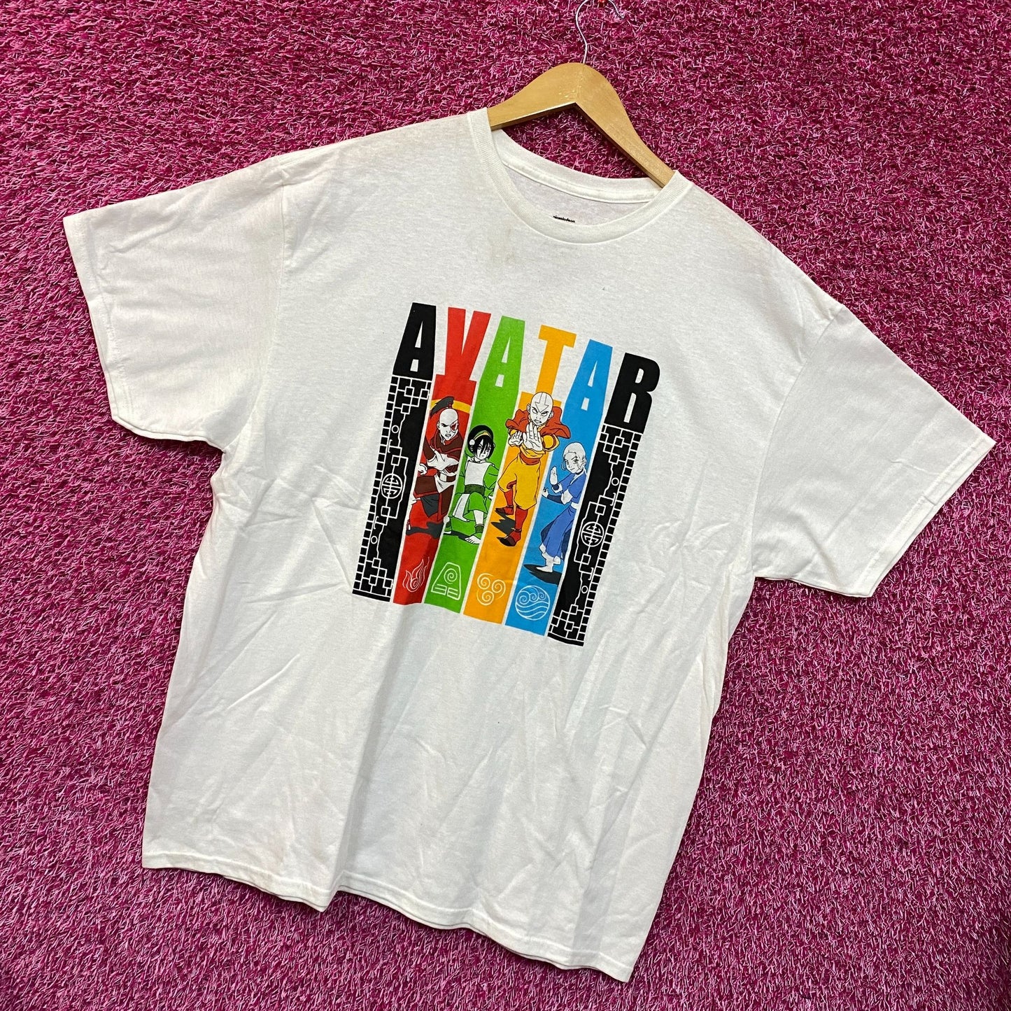 Avatar The Last Airbender Anime White Tshirt size Extra Large