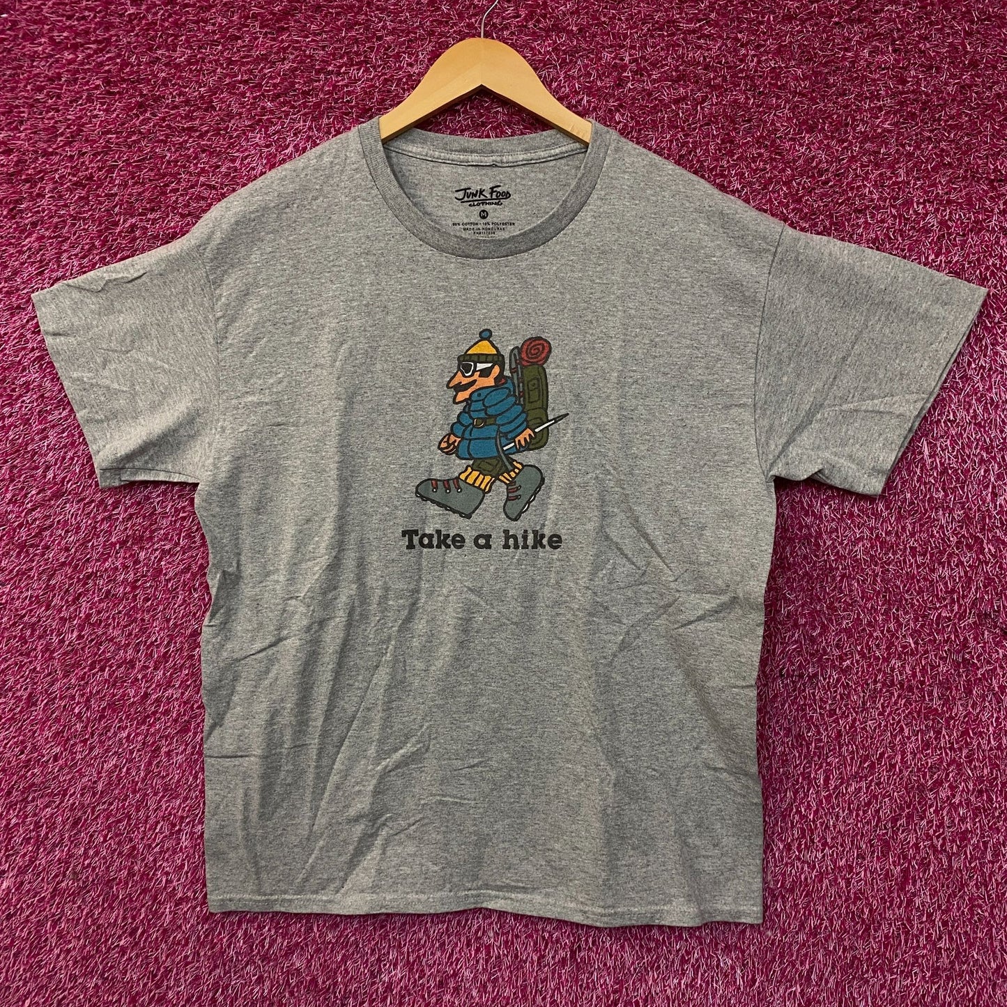 Junk Food Clothing Take A Hike Graphic Flea Market T-Shirt Medium