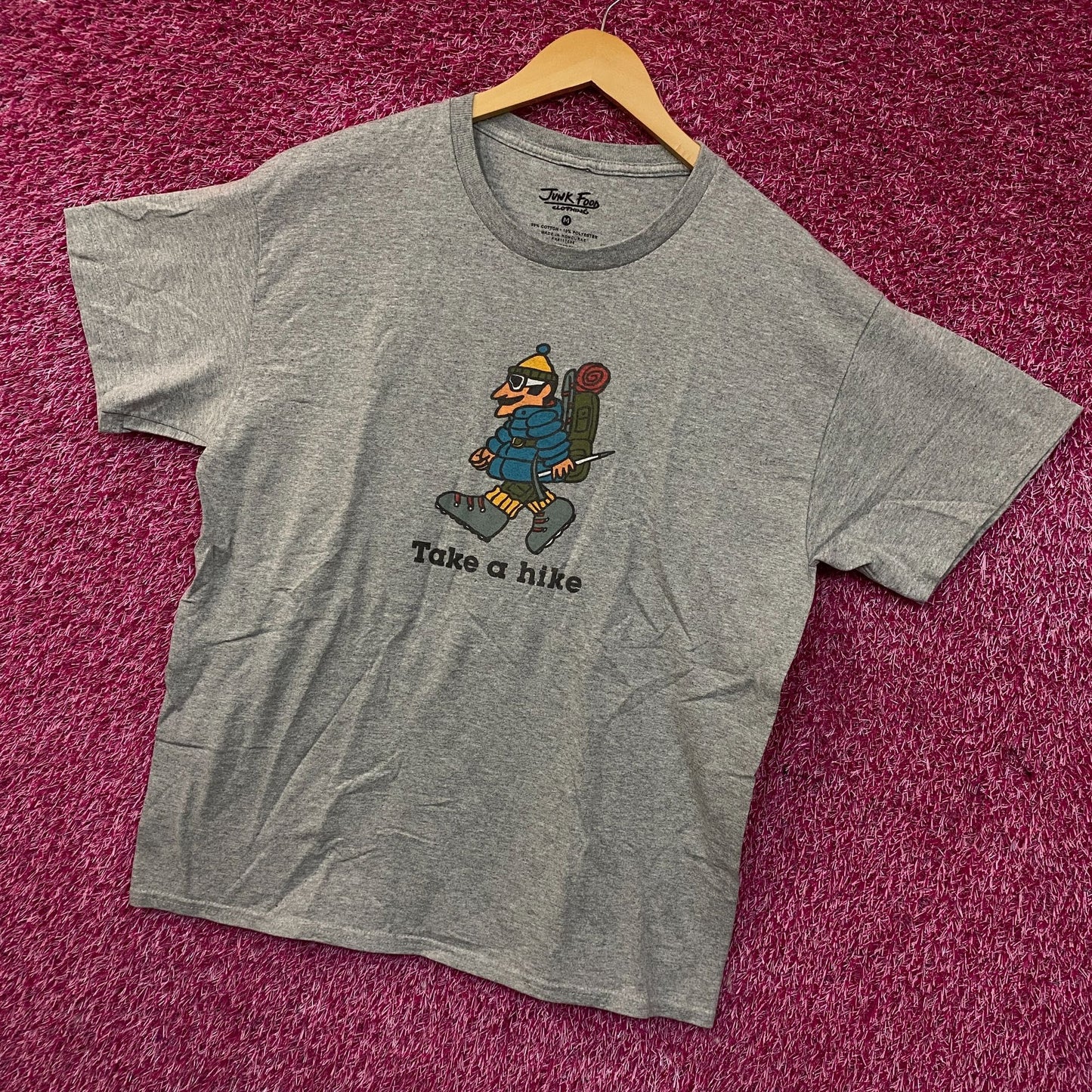 Junk Food Clothing Take A Hike Graphic Flea Market T-Shirt Medium