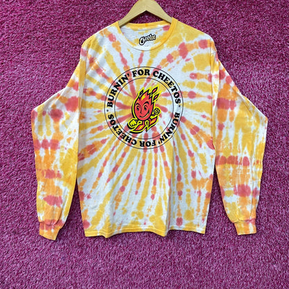 Cheetos Flamin' Hot Promo Tie Dye Long Sleeve T-Shirt Large