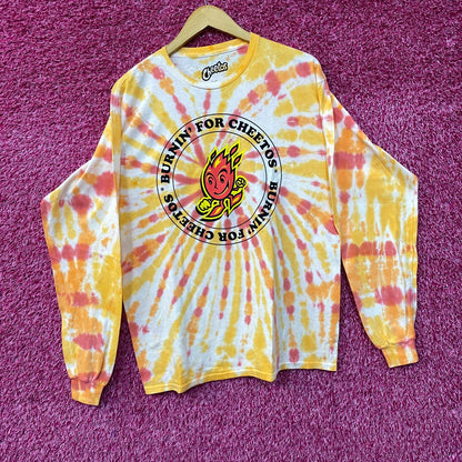 Cheetos Flamin' Hot Promo Tie Dye Long Sleeve T-Shirt Large