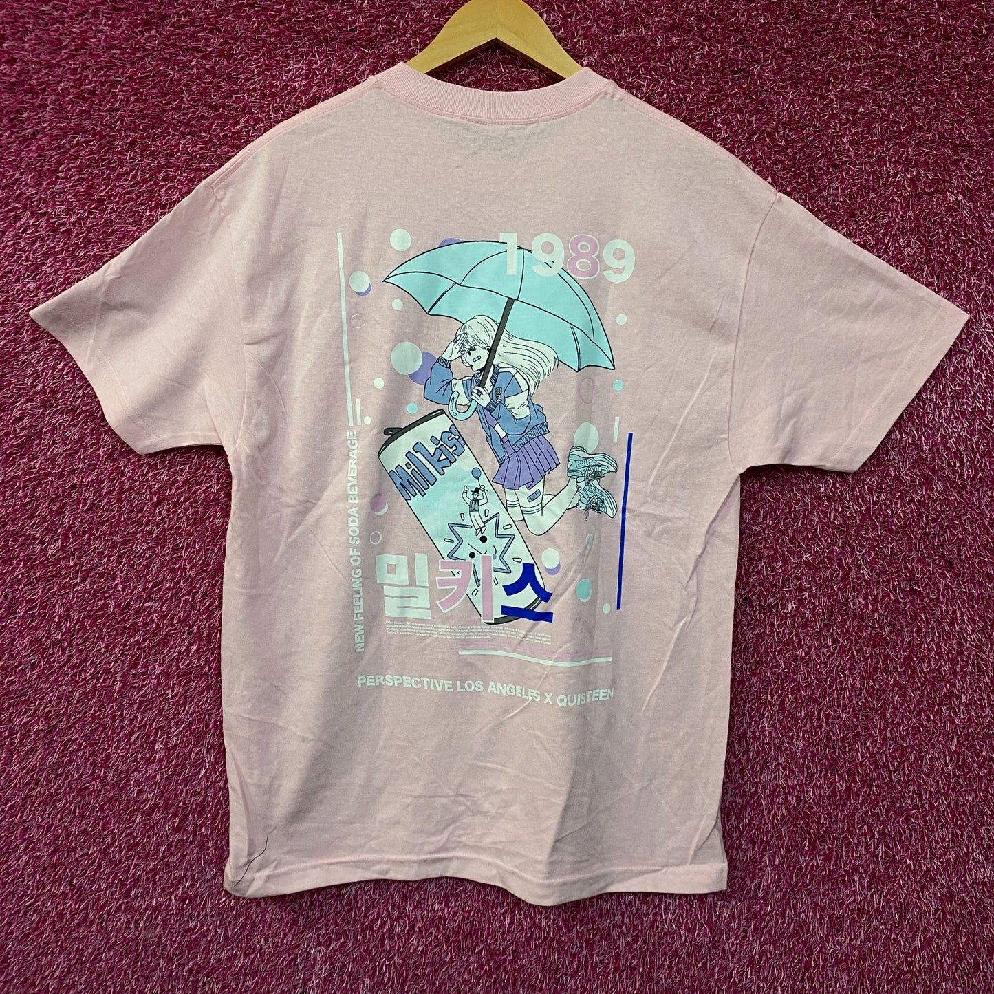 Perspective Los Angeles x Quisteen Milkis Soda Anime-Themed Graphic T-Shirt Large