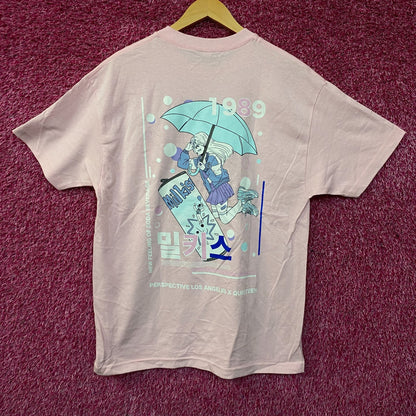 Perspective Los Angeles x Quisteen Milkis Soda Anime-Themed Graphic T-Shirt Large