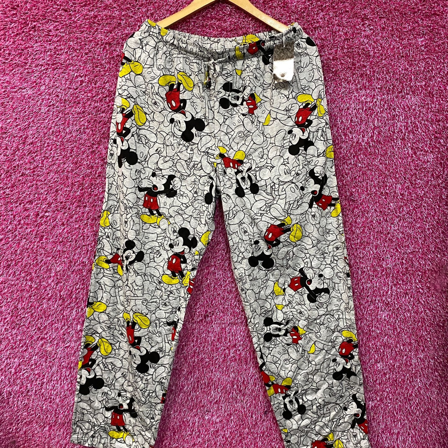 Disney Mickey Mouse Fun Print Pajamas Lounge Pants Medium