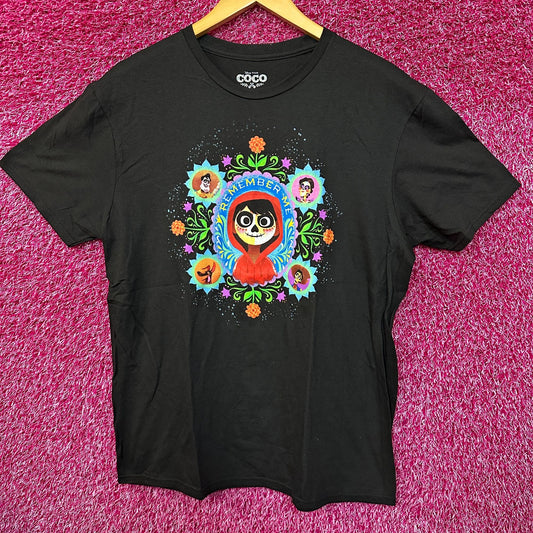 Coco Remember Me Marigolds Disney Pixar Animated Movie Tee L