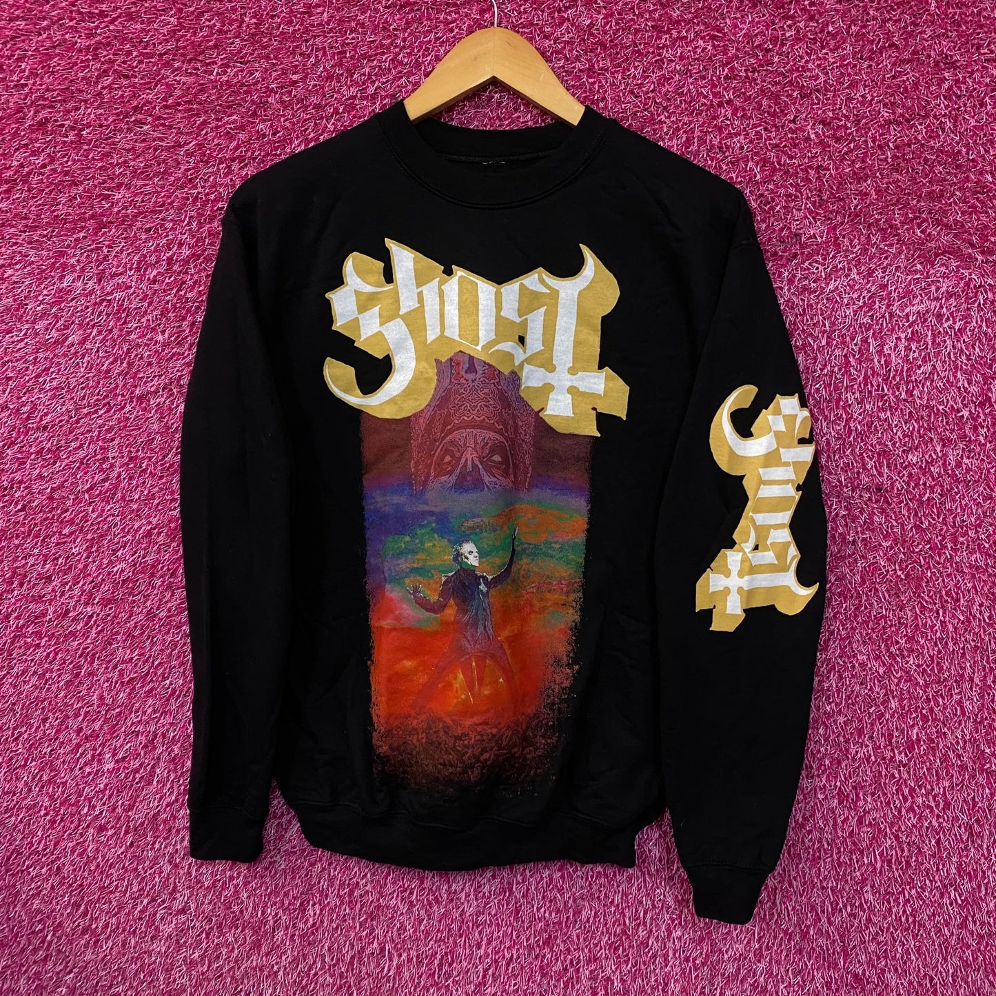 Ghost Cardinal Copia Death Metal Band Crewneck Sweater Small