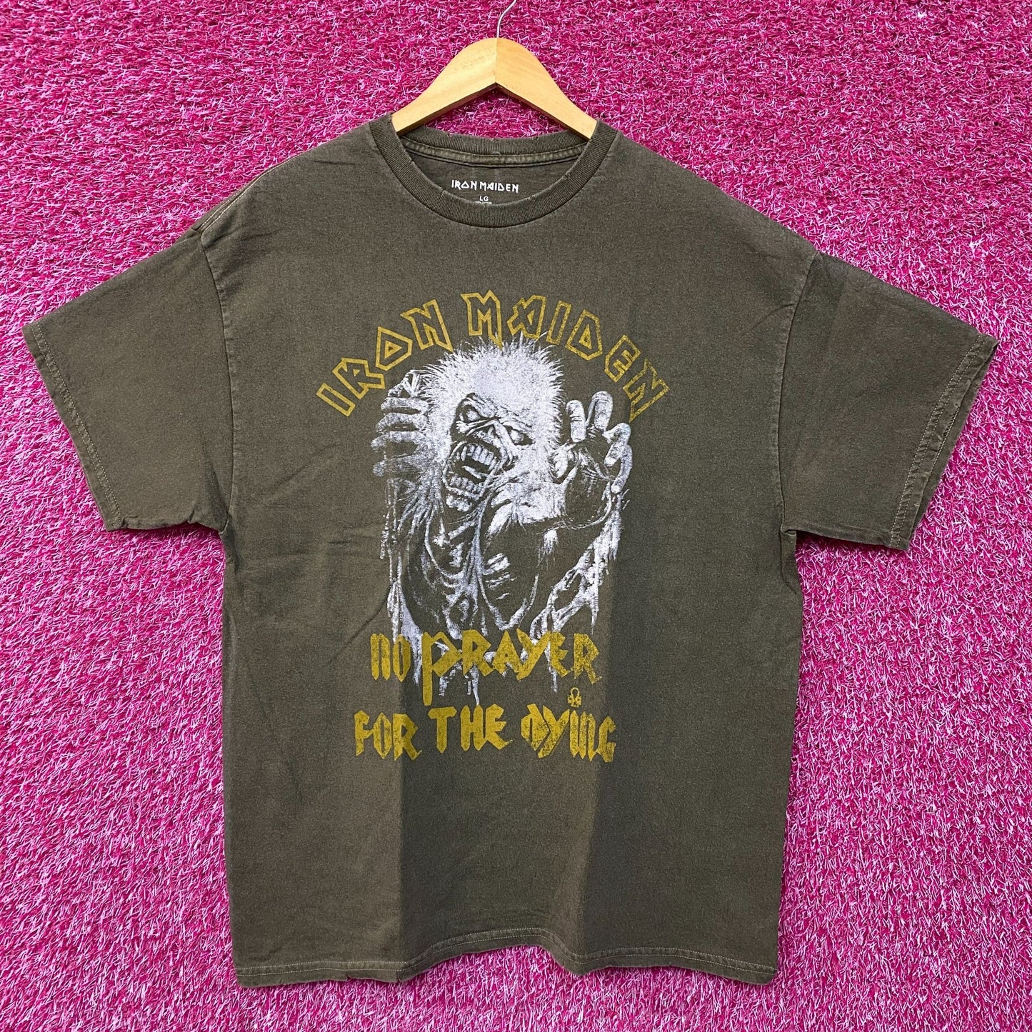 Iron Maiden No Prayer For The Dying Heavy Metal Band T-Shirt Large