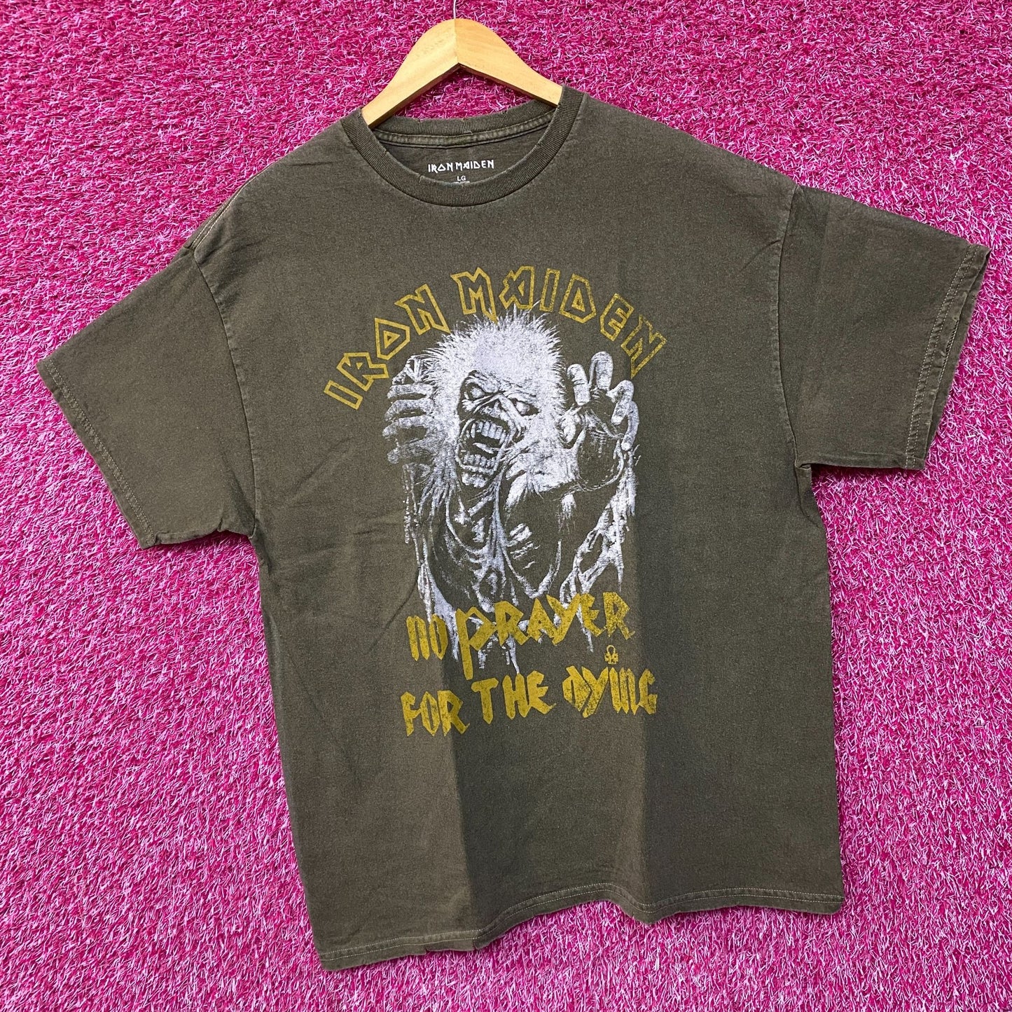 Iron Maiden No Prayer For The Dying Heavy Metal Band T-Shirt Large