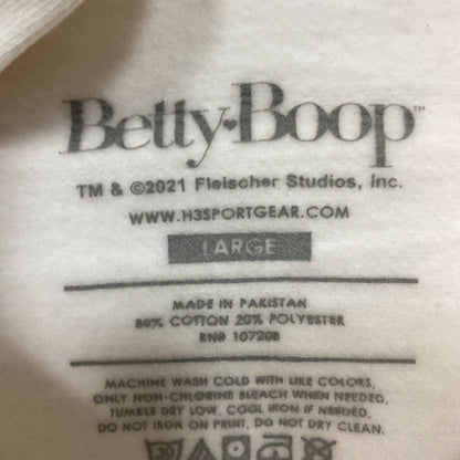 Betty Boop & Pudgy the Puppy Love Bomb Cartoon Film Hoodie L