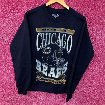 Junk Food Chicago Bears Logo Helmet Flea Market Crew sweatshirt XS