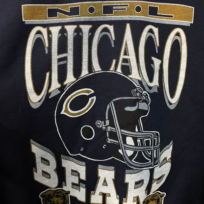Junk Food Chicago Bears Logo Helmet Flea Market Crew sweatshirt XS