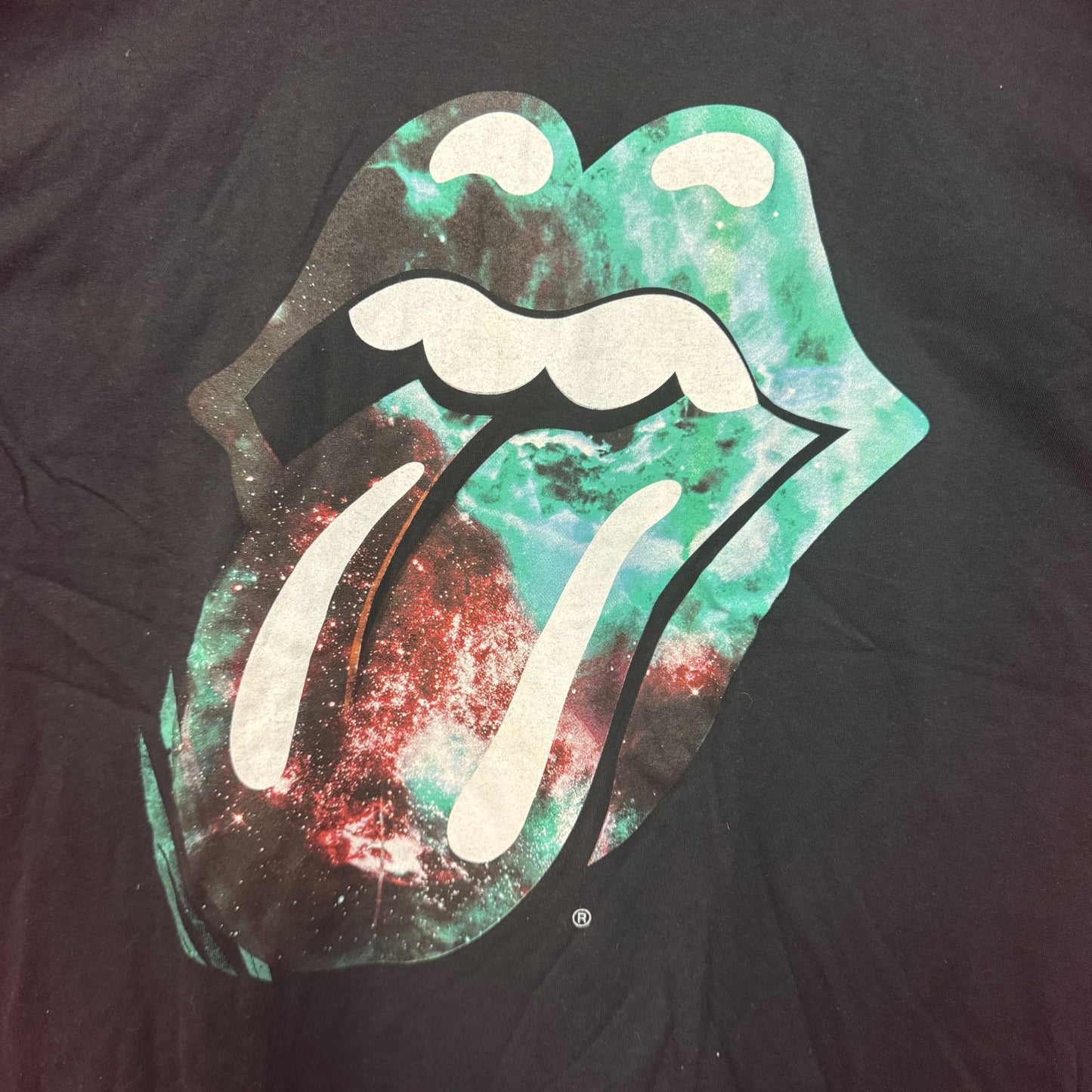 The Rolling Stones Galaxy Burst Hot Lips Rock Band Tee XL