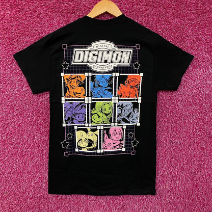 Digimon Digital Monsters Line Grid Logo T-Shirt Small
