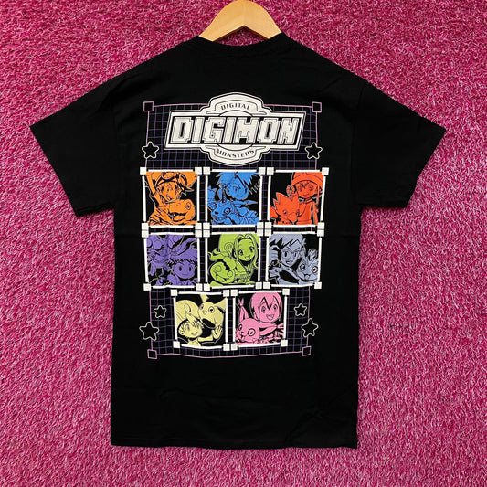 Digimon Digital Monsters Line Grid Logo T-Shirt Small