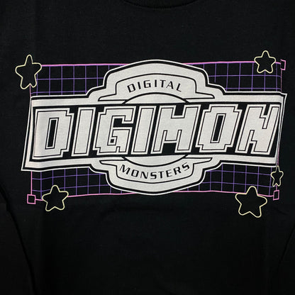 Digimon Digital Monsters Line Grid Logo T-Shirt Small