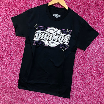 Digimon Digital Monsters Line Grid Logo T-Shirt Small