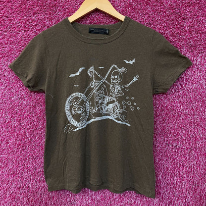 Junk Food Clothing Women's Skeleton Chopper Original Tee XL