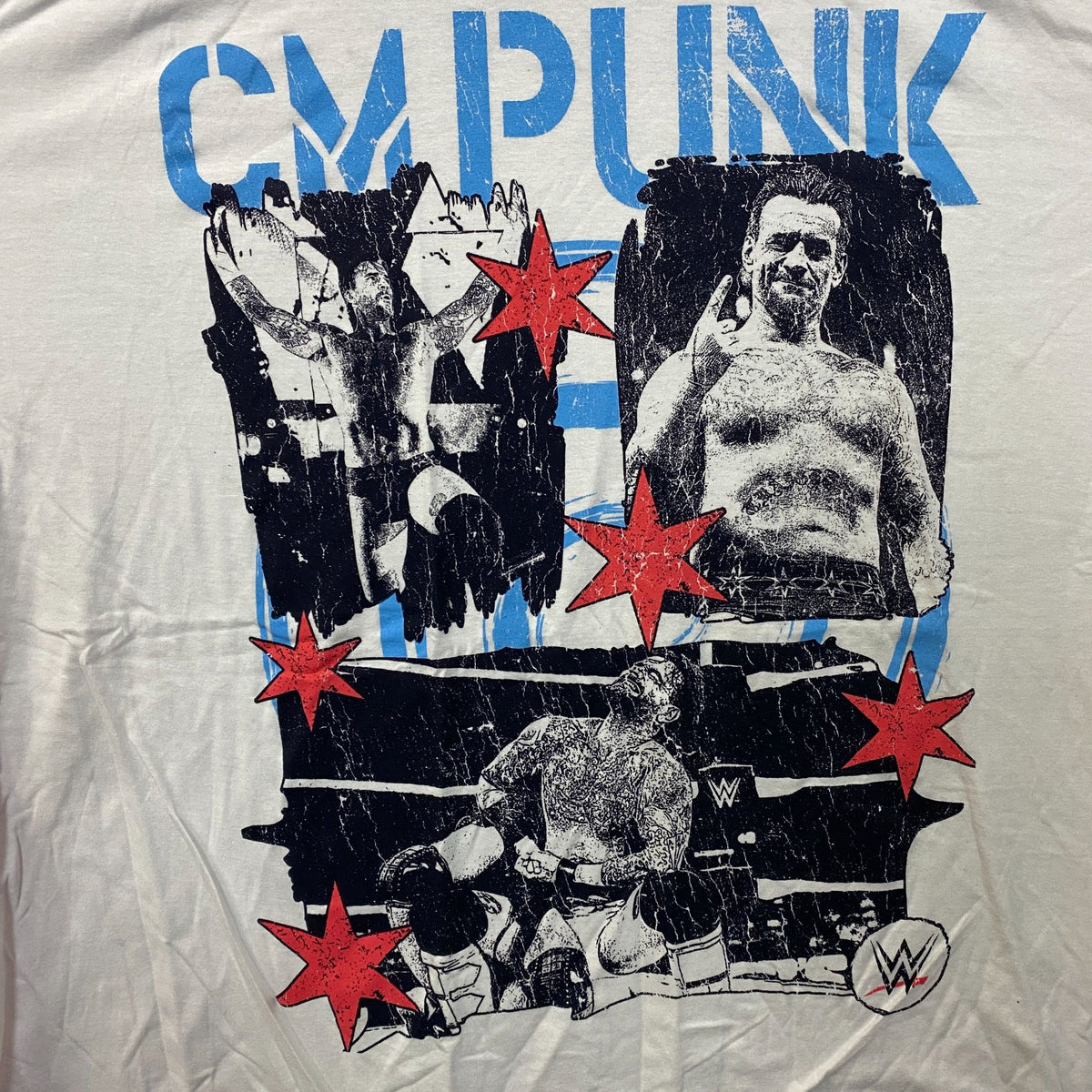 WWE CM Punk Ripple Junction Grunge Graphic T-Shirt 3XL