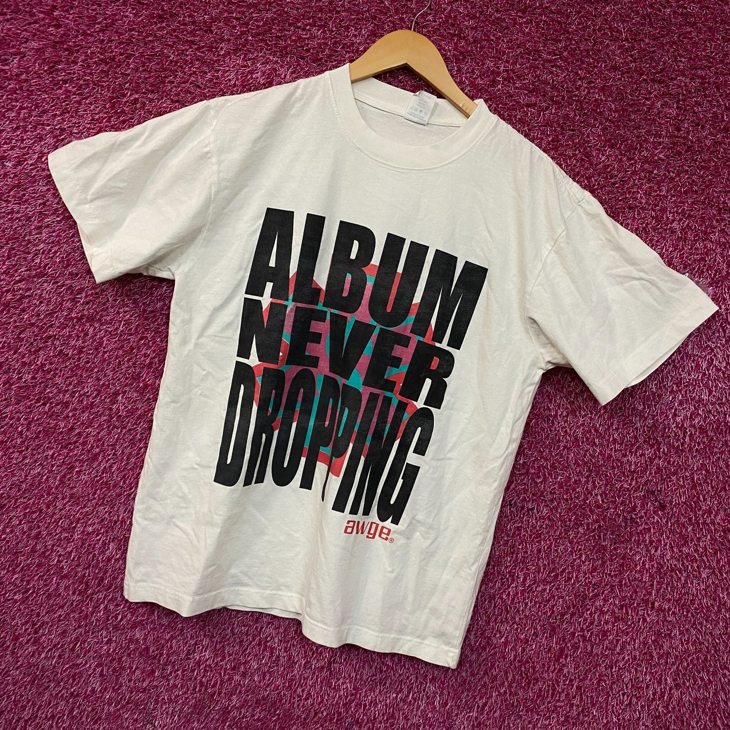 A$AP Rocky AWGE "Album Never Dropping" T-Shirt Medium
